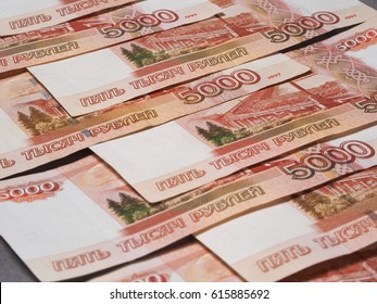 Russian currency - Shutterstock ID 615885692