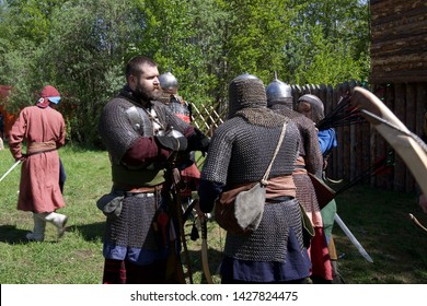 Russian Federation, Khanty-Mansi Autonomous Okrug – Yugra, Surgut, The Sayma Park, June 9, 2019: Historical Festival 