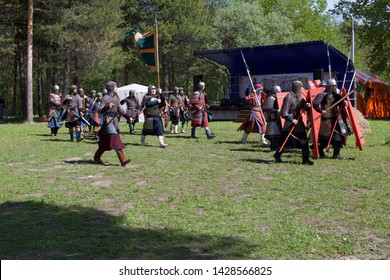 Russian Federation, Khanty-Mansi Autonomous Okrug – Yugra, Surgut, The Sayma Park, June 9, 2019: Historical Festival 