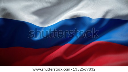 Russian flag. Russia.