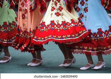 Russian Folk Dance In A Street Festival