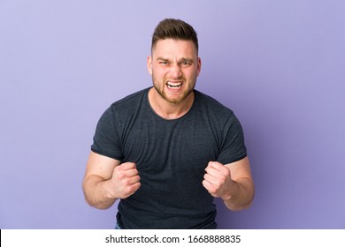 Russian Handsome Man Over Isolated Background Frustrated By A Bad Situation