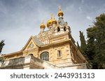 The Russian Orthodox Church of Maria Magdalene, Jerusalem, Israel.