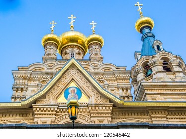 The Russian Orthodox Church Of Maria Magdalene, Jerusalem, Israel