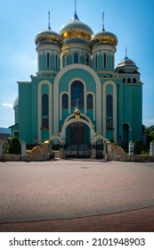 Russian Orthodox Church (Svyato Kyrylo-Mefodiyevsʹkyy Kafedralʹnyy Sobor Rptsvu) In Chust, Ukraine