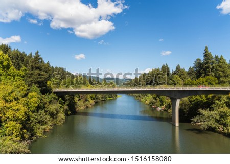 Russian River Bridge in Guerneville, California