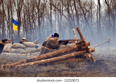 Russian Soldier 1918. Civil War Reenacting