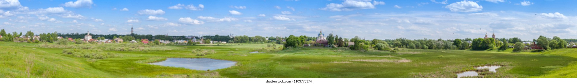 Russian Village Panorama