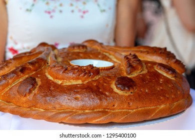 Russian Wedding Bread Karavay Salt Stock Photo (Edit Now) 1295400100
