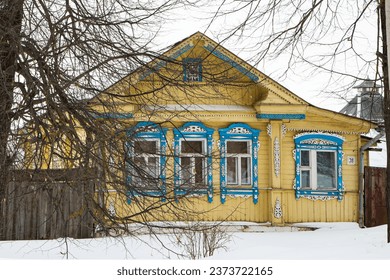 A Russian wood house