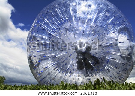 Russian zorb on the grass