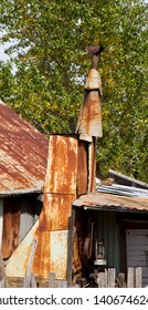 Rust Chimney In Australian Gold Mining Town