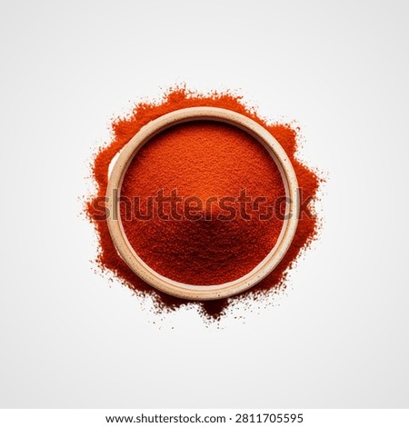 Rust colored metal washer with rough edges on white background