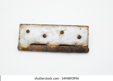 Rust with hinge isolated on white background