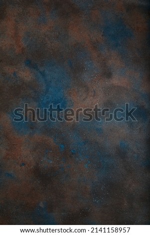 Rust old heavily worn black navy blue concrete texture or background. With place for text and image