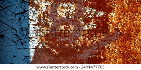 Rust on metal. Texture, background, pattern. When iron comes into contact with water and oxygen, it rusts. If salt is present, such as in seawater or salt spray, iron tends to rust more rapidly.