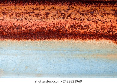 rust and scratch on painted old metal wall background