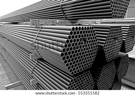 Rust steel pipes for raw material of steel tower in Transmission line