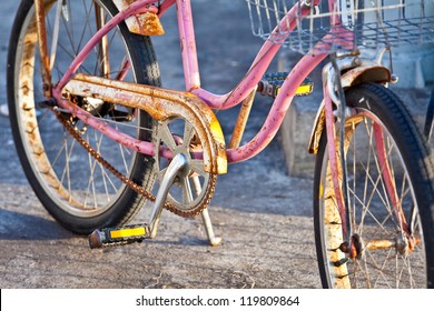 Rusted Beach Cruiser Bicycle