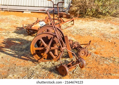 Rusted Farm Machinery In Outback Australia