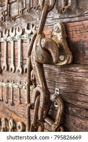 Rusted iron hook