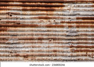 Rusted Metal Corrugated Metal Background