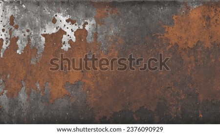 Rusted metal texture background, Texture of rusted peeled metal. Grunge metal texture background