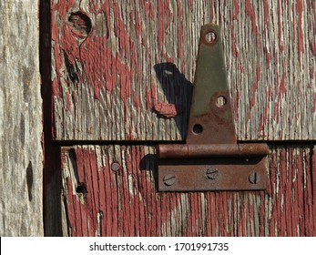 Rusted Old Barn Door Hinge                        