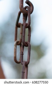 Rusted playground chain