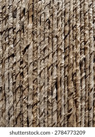 Rustic Abaca Woven Material Background Texture