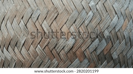 Rustic bamboo weave pattern with a weathered look.