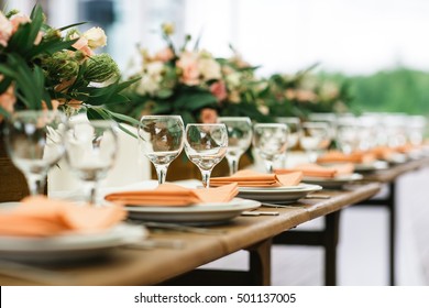Rustic banquet - Shutterstock ID 501137005