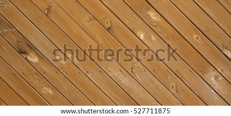 Rustic Barn Wood Wall Wide Horizontal Texture With Tiled Wooden Decorative Planking. Vintage Exterior Or Interior Wood Slats Shabby Background With Diagonal Boards. Peeled Abstract Textured Web Banner