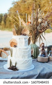 Rustic Beach Wedding Cake Ideas