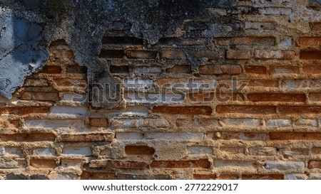 Rustic Brick Masonry Wall Full Frame Texture