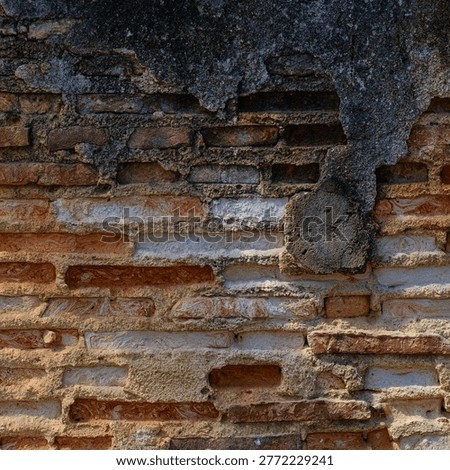 Rustic Brick Masonry Wall Full Frame Texture