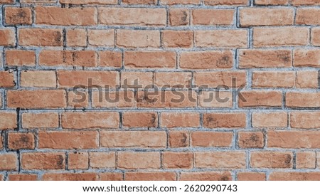 Rustic Brick Wall Texture Background. A high-resolution image of a rustic red brick wall with visible mortar lines. Suitable for use as a background, texture, or architectural design reference.