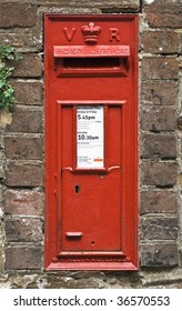 Rustic British post box