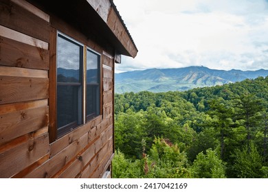 Rustic Cabin Retreat with Mountain View, Smoky Mountains - Powered by Shutterstock