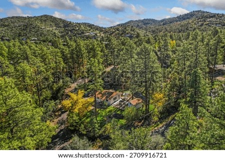 Rustic Cabins Featuring Shared Outdoor Spaces, Mountain Retreat With Communal