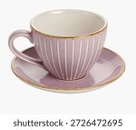 Rustic Ceramic Tea Cups with Saucers Light , Pastel Colors, Hand Painted Patterns, Elegant Full Body Tea Sets for Home  Luxury Use