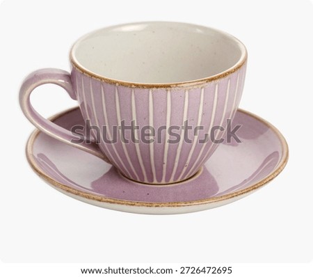 Rustic Ceramic Tea Cups with Saucers Light , Pastel Colors, Hand Painted Patterns, Elegant Full Body Tea Sets for Home  Luxury Use