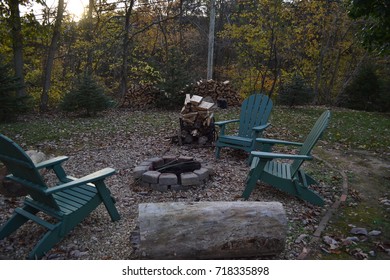 Rustic Fire Pit Stock Photo Edit Now 718335898