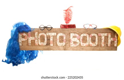 Rustic Floral Photo Booth Sign Cutout