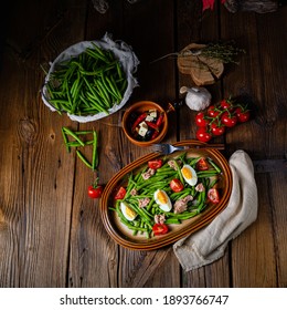 Rustic Green Bean Salad With Egg And Tuna