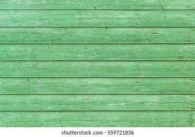 Rustic Green Wood Background.