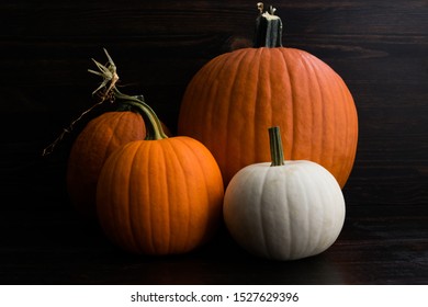 Rustic Grouping of Whole Pumpkins