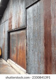 rustic image with tin wall 