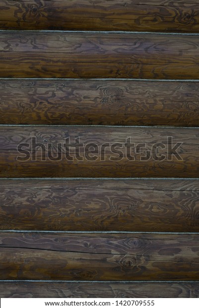 Rustic Interior Decor Wall Covered Wooden Stock Photo Edit