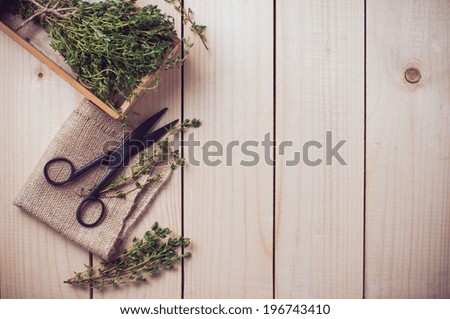 Similar – Image, Stock Photo herb box Food